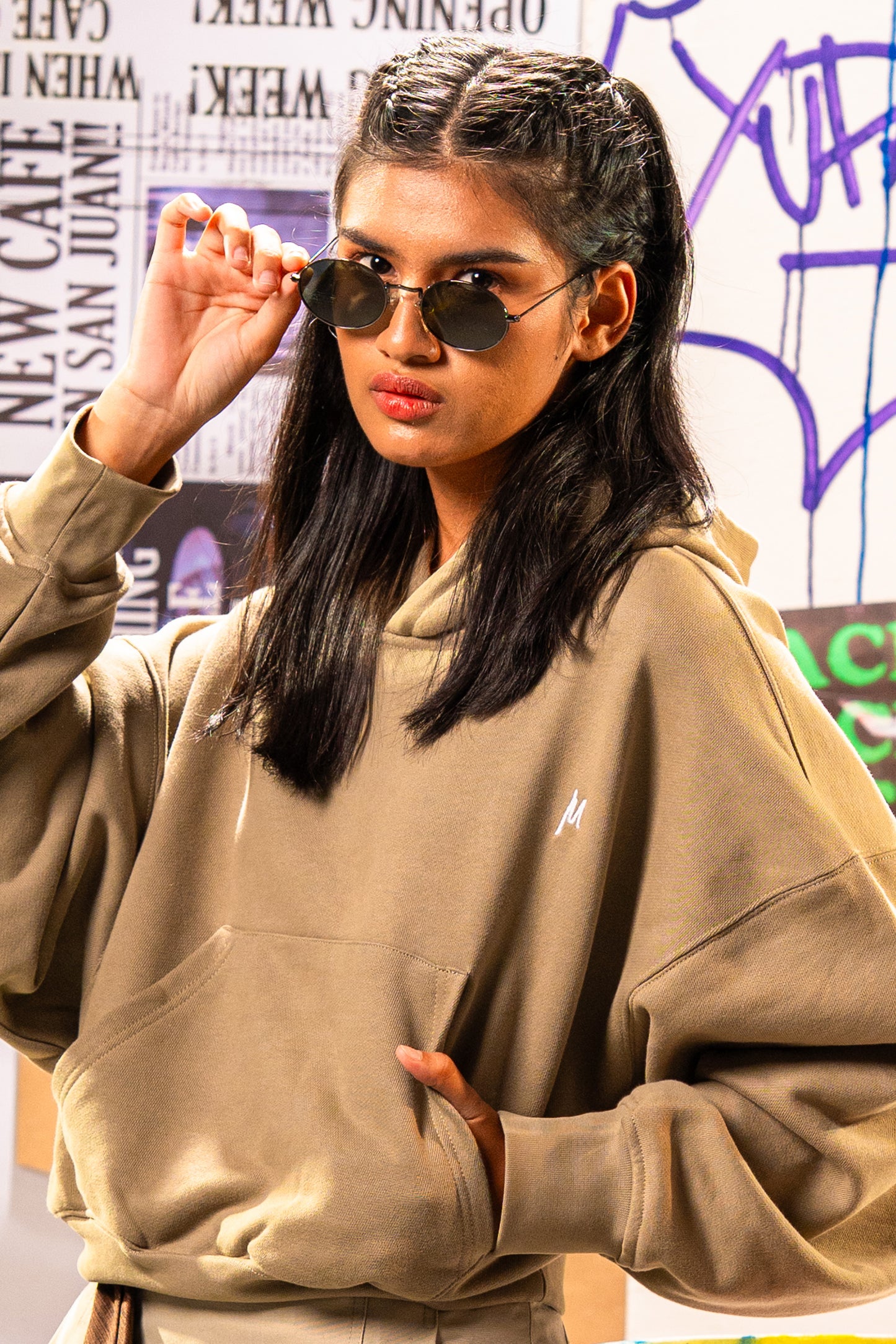 Femme Crop Hoodie