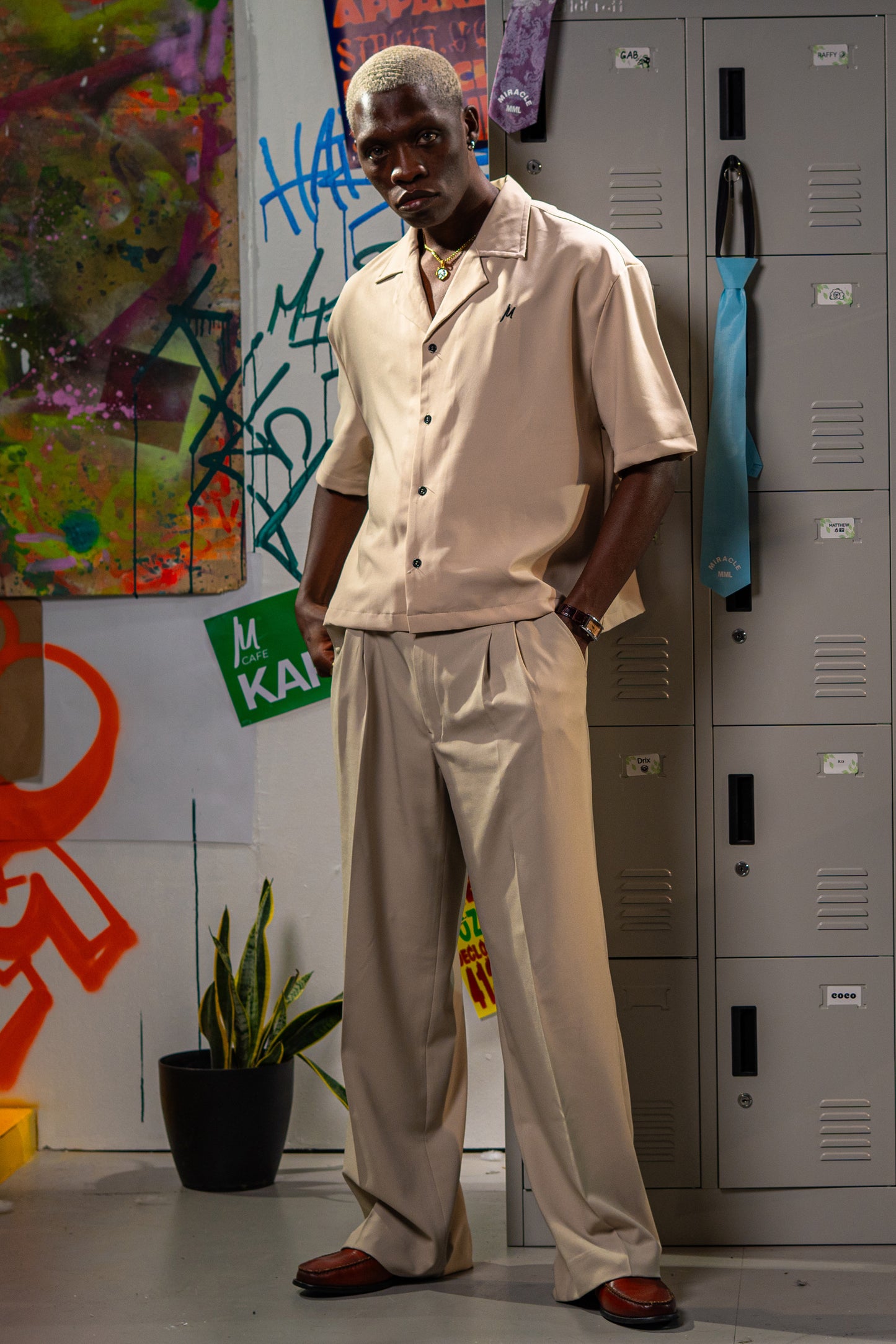 Pleated Slacks